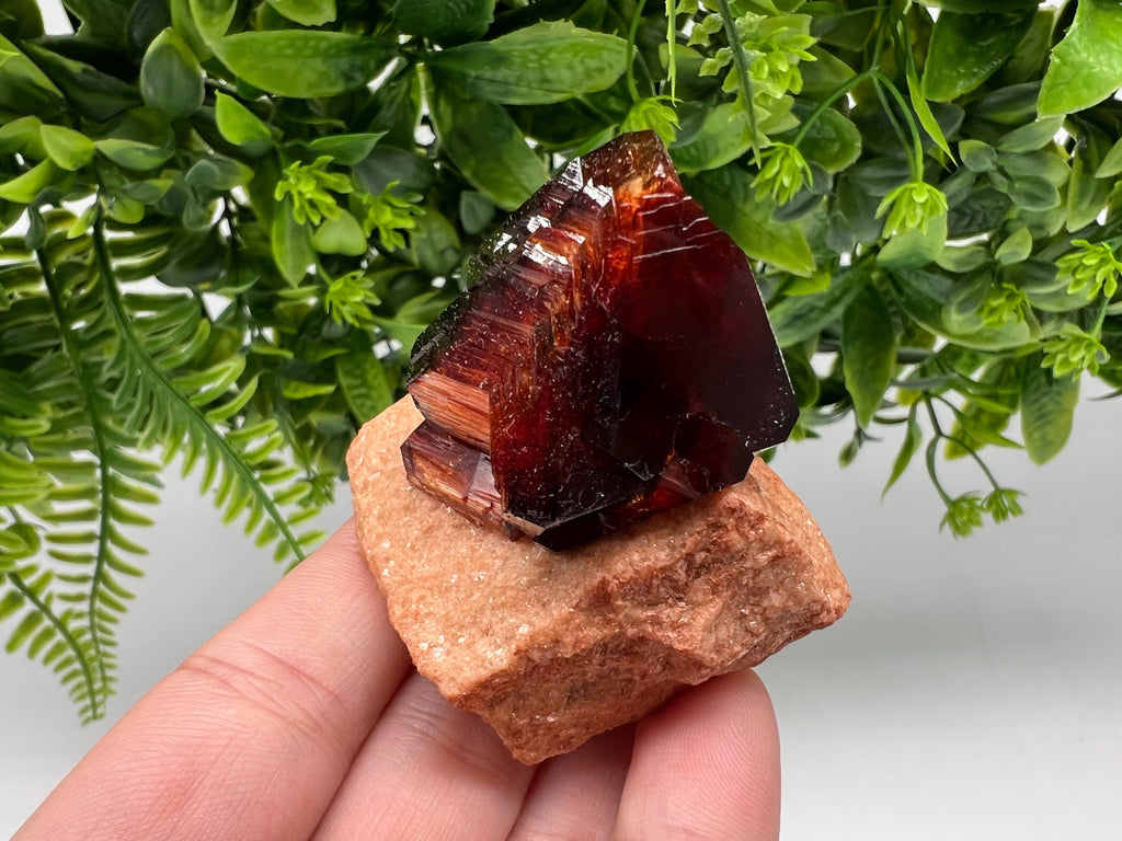 Orange-Brown Arcanite Mineral Specimen, Santa Ana Tin Mine