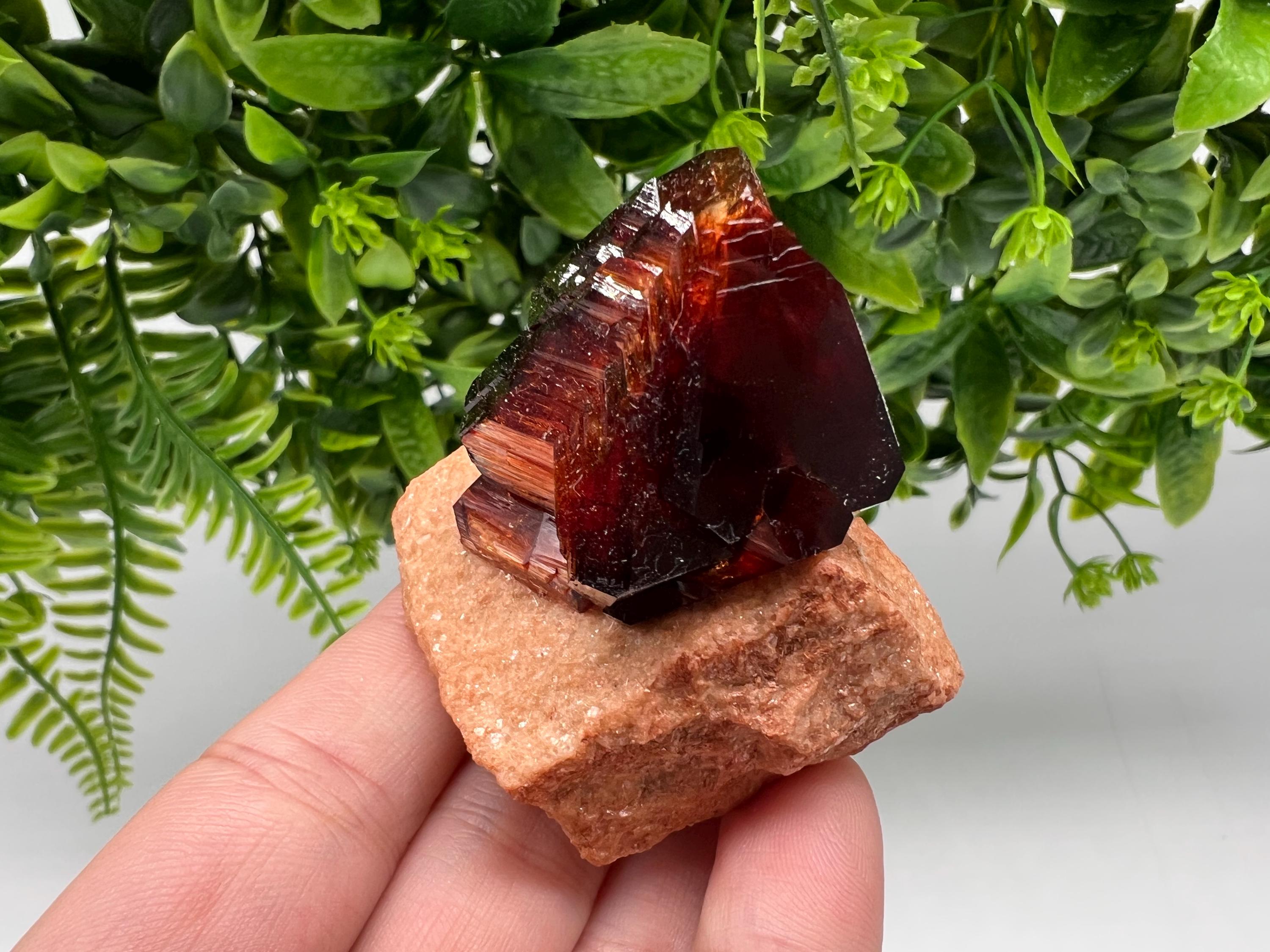 Orange-Brown Arcanite Mineral Specimen, Santa Ana Tin Mine
