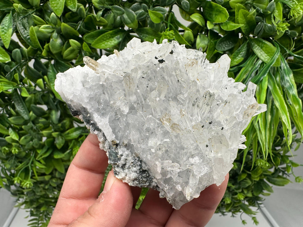 Quartz with Limonite and Iron Oxide: Natural Crystal Home Decor