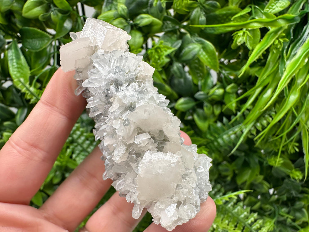 Calcite Quartz on Chlorite Matrix, Bulgaria Mineral Specimen