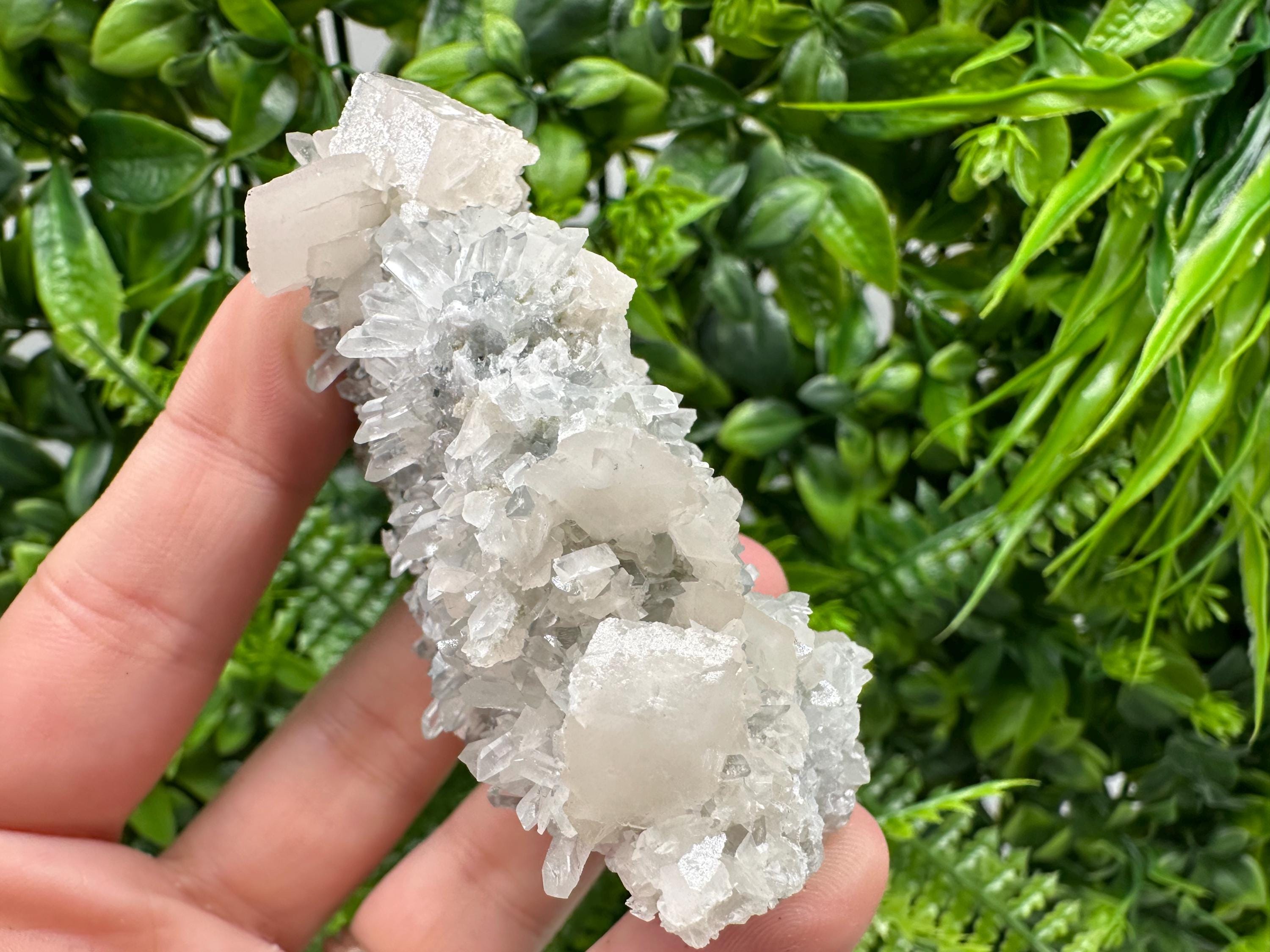 Calcite Quartz on Chlorite Matrix, Bulgaria Mineral Specimen