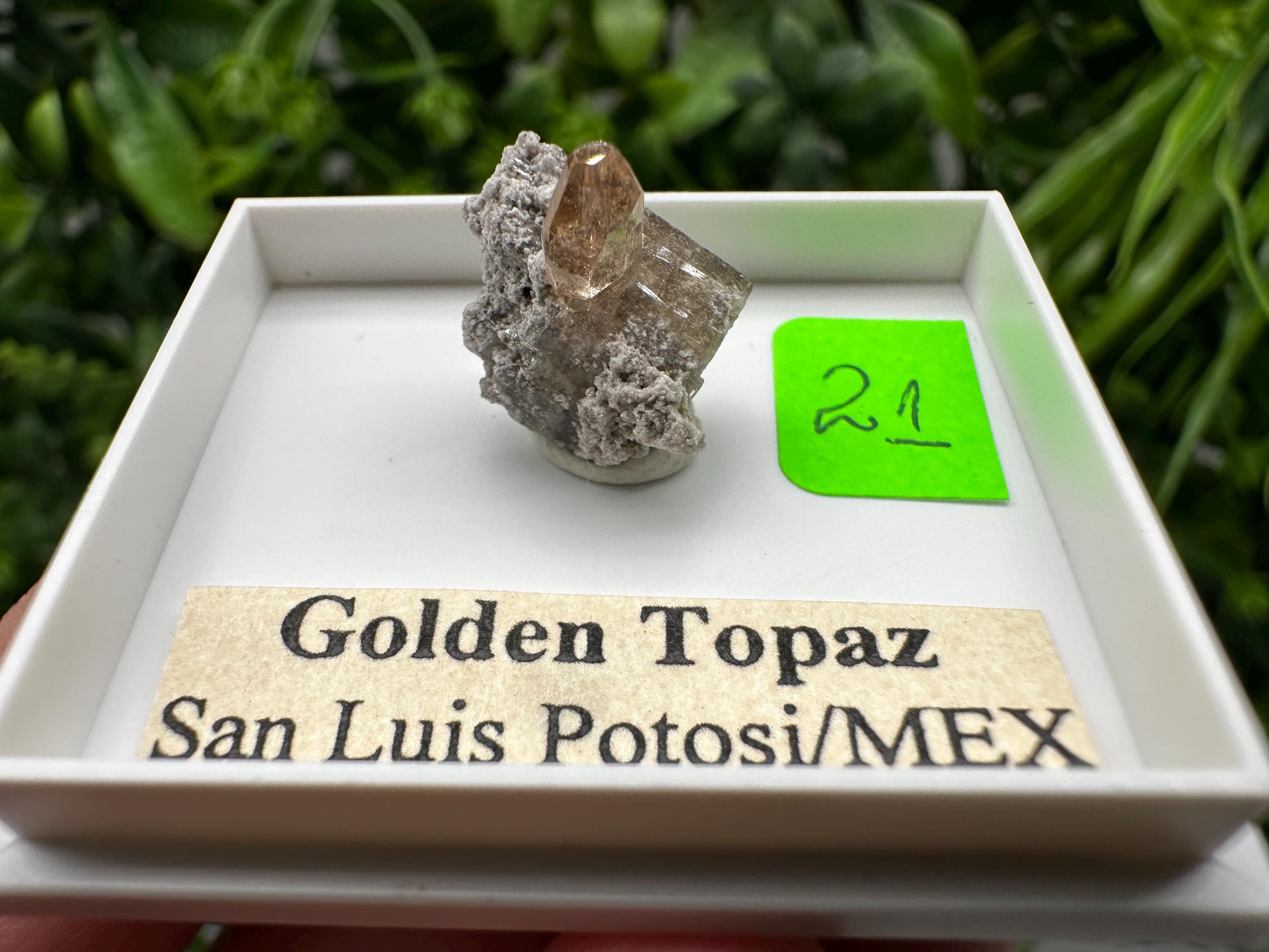 Golden Topaz Crystal, Mineral Specimen from Mexico