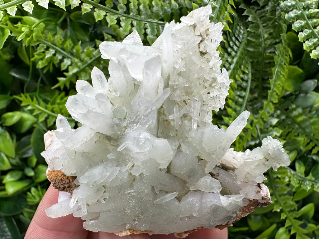 Quartz with Chlorite, Rhodochrosite and Siderite: Natural Crystal Home Decor Stone