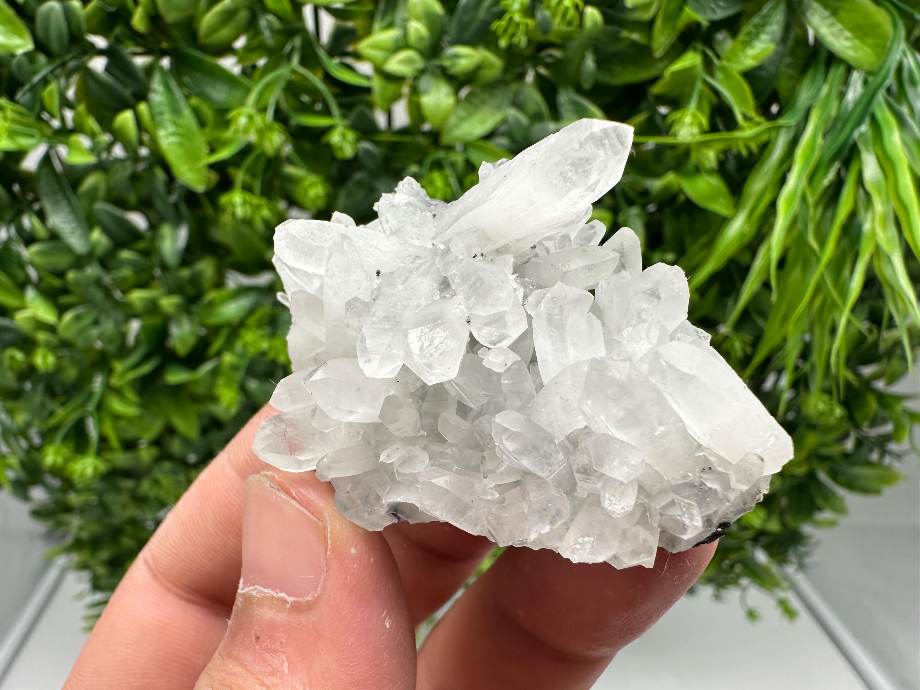 Wonderful Transparent Quartz on Chlorite Matrix,From Borieva mine,Madan,Bulgaria,Quartz,Quartz crystal,mineral specimen,collection quartz