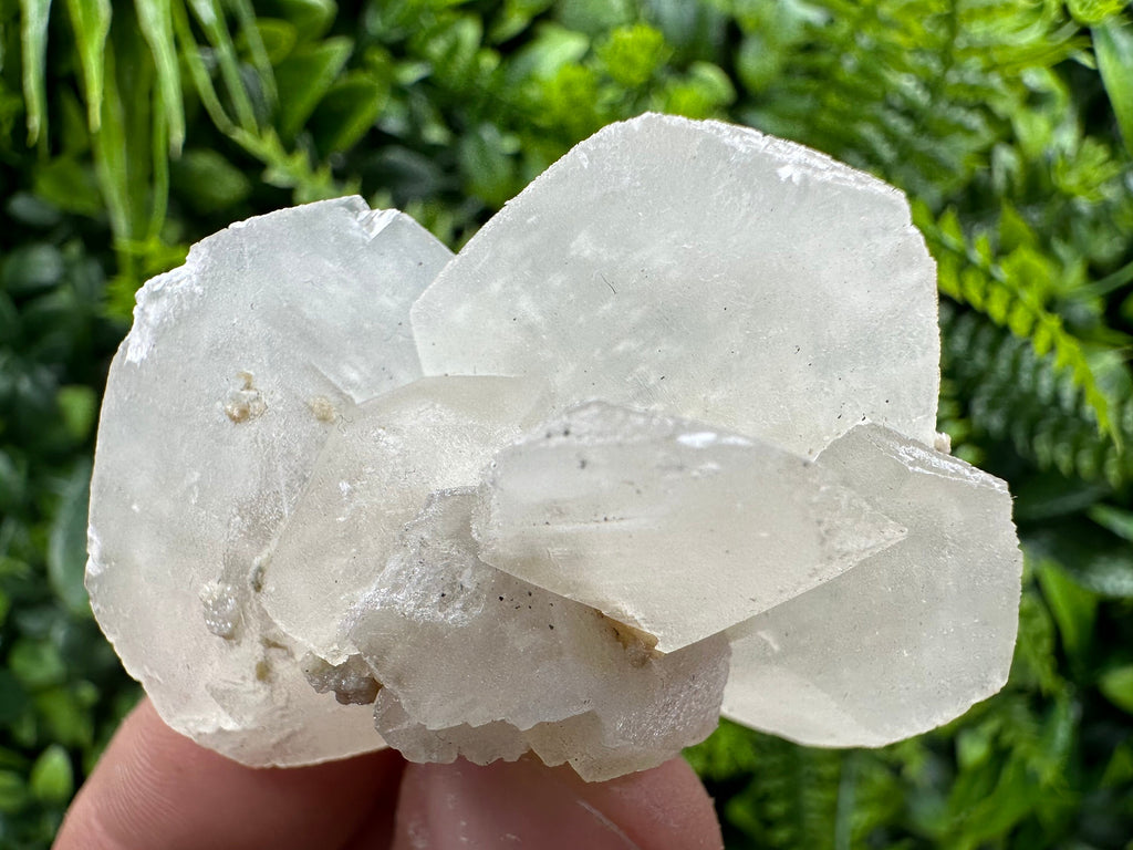 White Calcite on Matrix: Madan Bulgaria Crystal Mineral