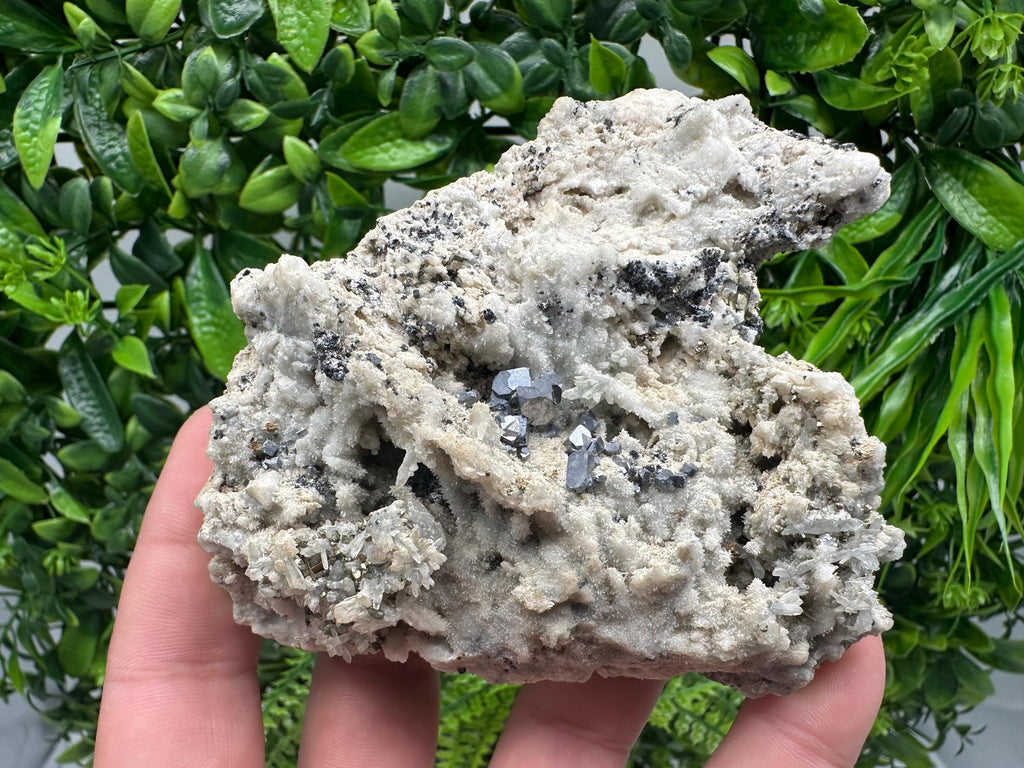 Galena Pyrite Chalcedony Quartz Mineral Specimen, Bulgaria
