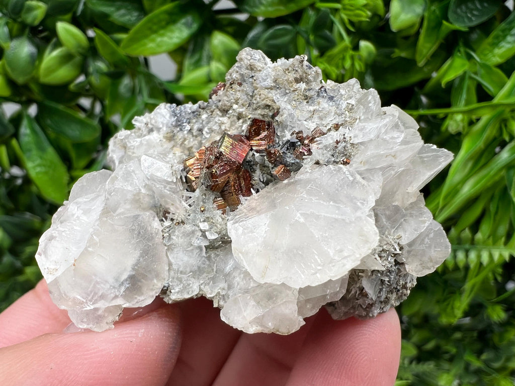Wonderful Red Pyrite,Calcite on Quartz from Borieva mine,Madan,Bulgaria,natural,collectible mineral specimen,home decor stone,gift minerals