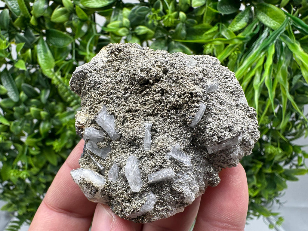 Barite Marcasite Cluster on Chalcedony, Bulgaria Mineral Specimen