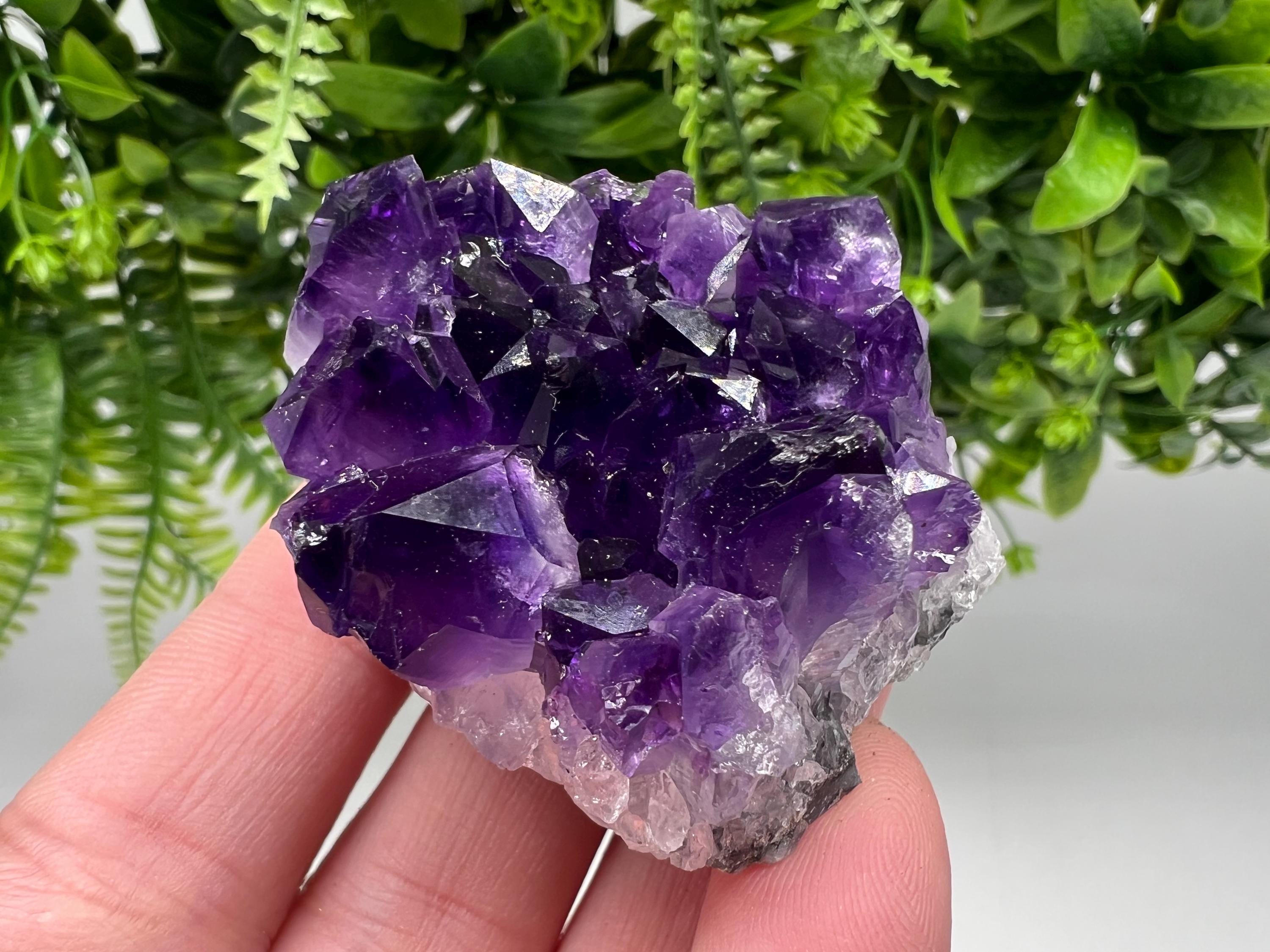 Uruguay Amethyst Crystal: Purple Quartz Home Decor, Energy Stone