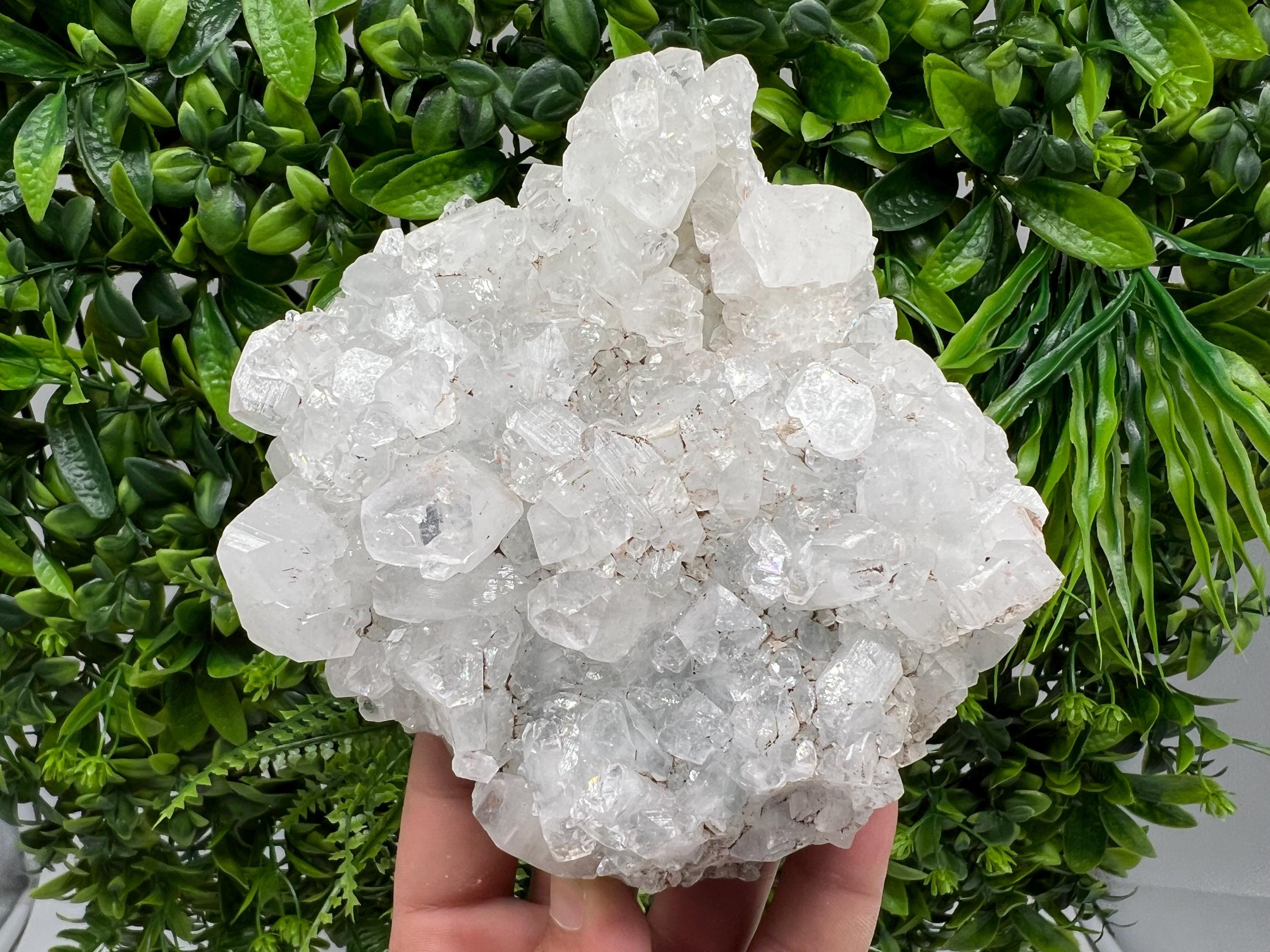 Natural Apophyllite Crystal Specimen, India Minerals, Rare Home Decor