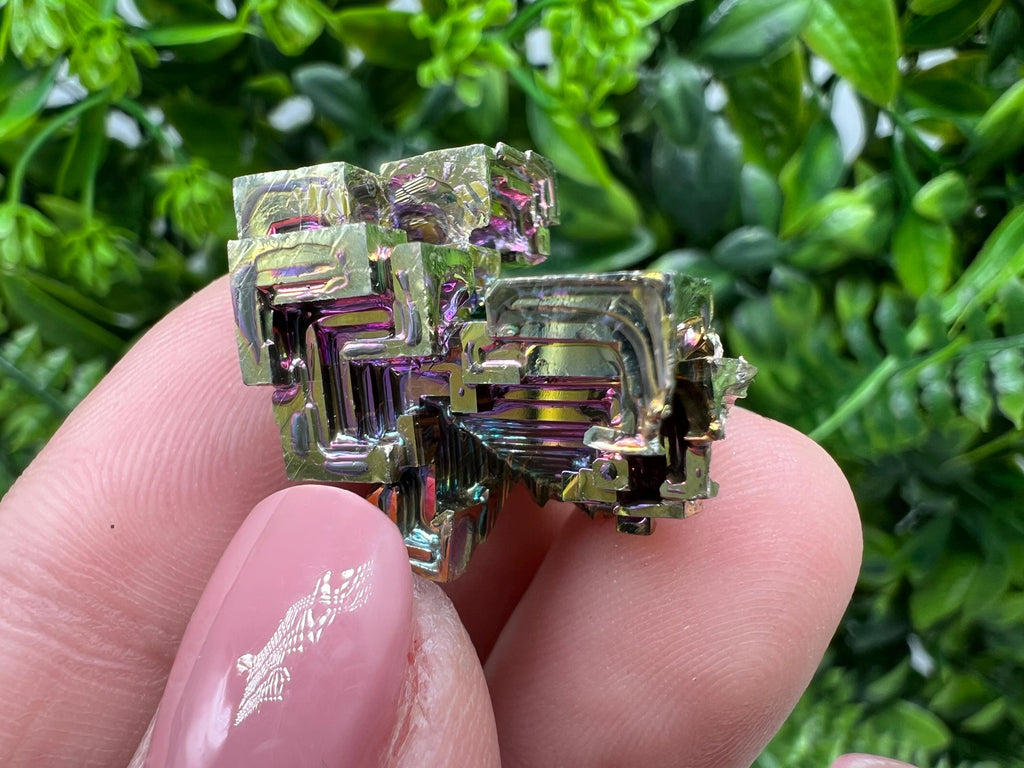 Rainbow Bismuth Crystal: Rare Gemstone Specimen, 16 grams