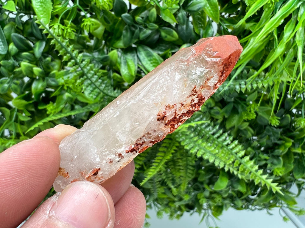Moroccan Red Phantom Quartz, Hematite Quartz, Natural Crystal Specimen