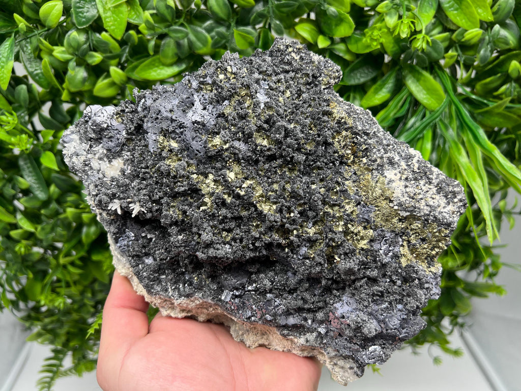 Large Galena Sphalerite Chalcopyrite Quartz Mineral Specimen
