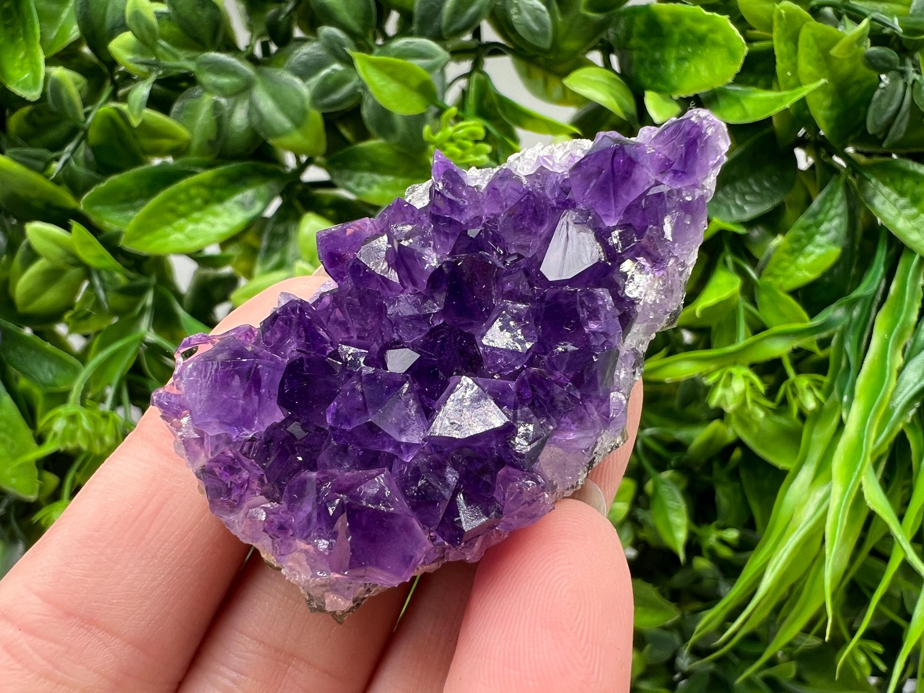Uruguay Amethyst Crystal: Purple Quartz Home Decor, Energy Stone