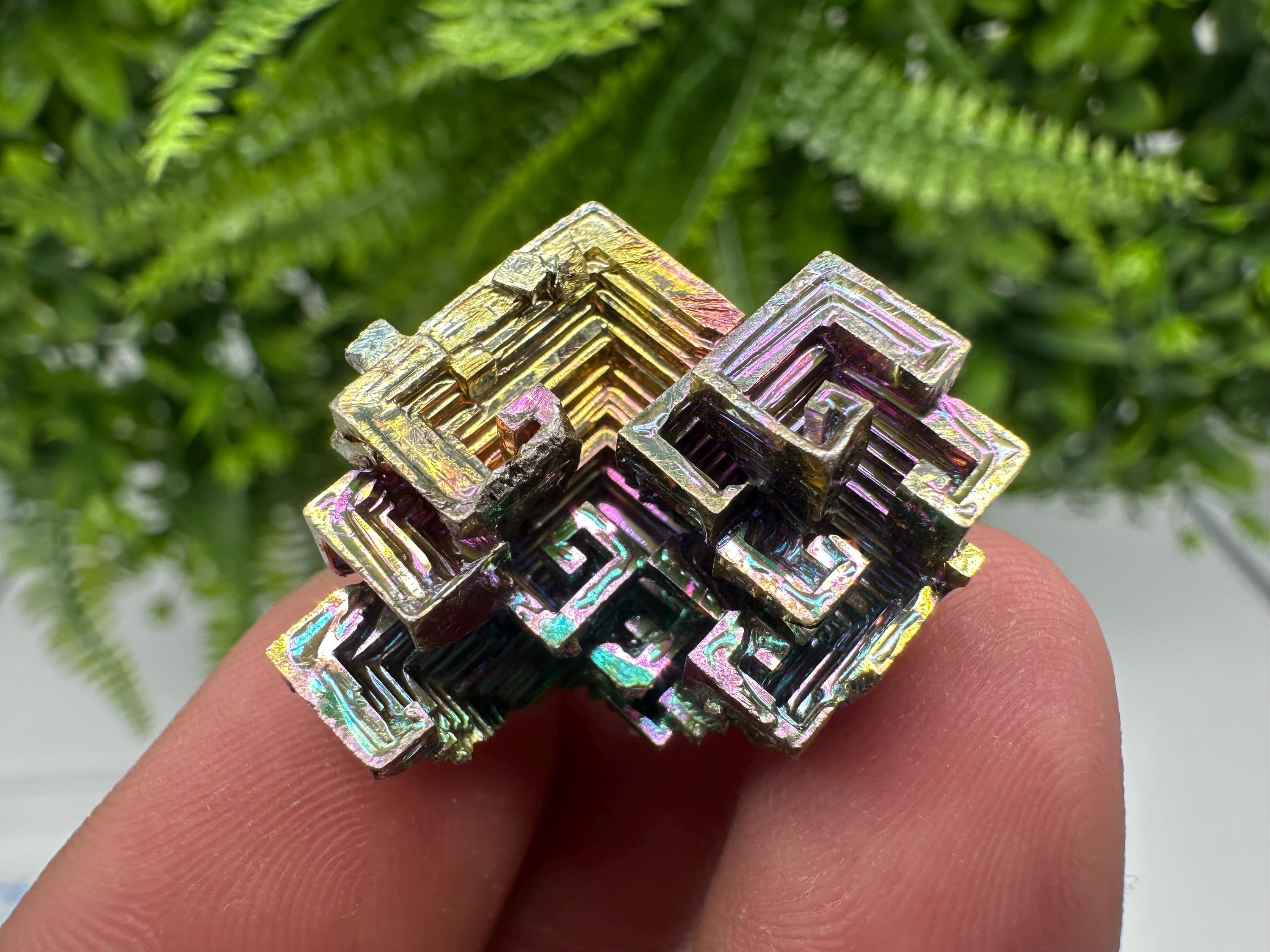 Rainbow Bismuth Crystal: Rare Gemstone Specimen,wholesale Bismuth