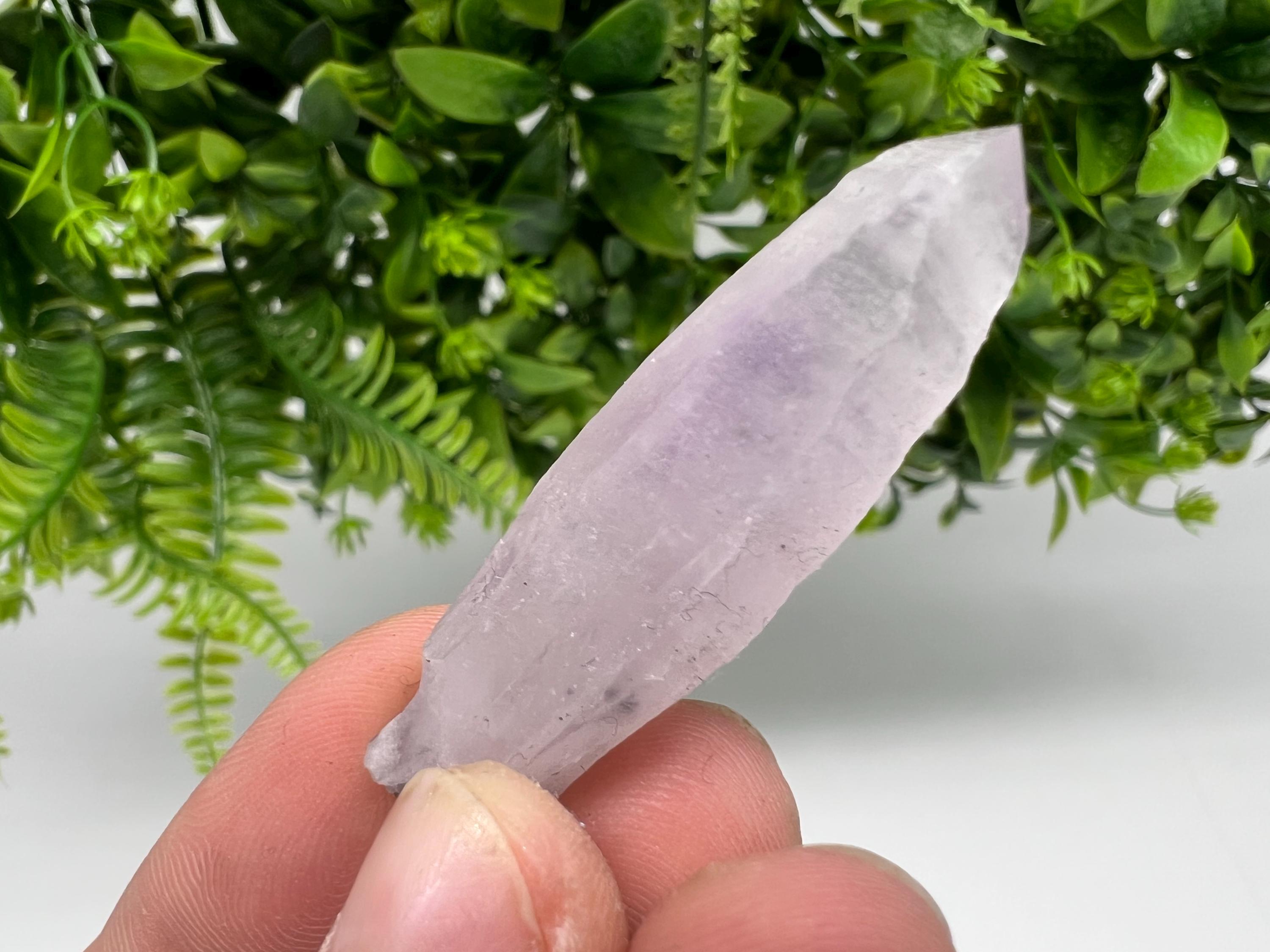 Amethyst Phantom Quartz Crystal, Chalcedony Chlorite Inclusion, Laki Bulgaria