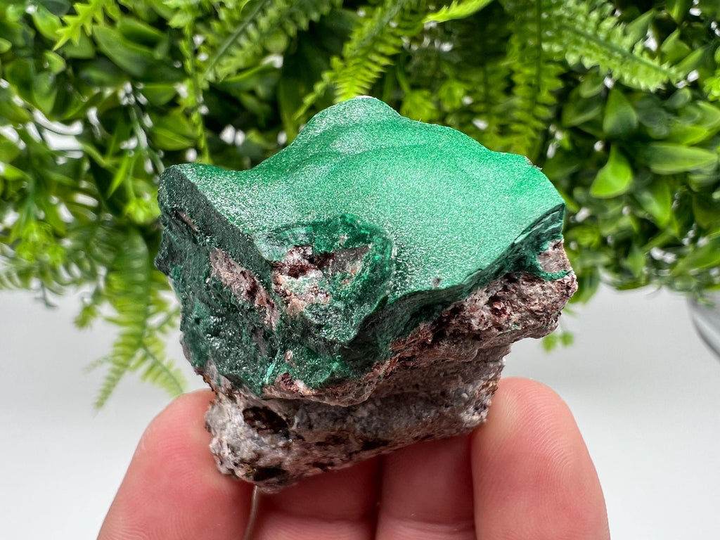 Green Polished Malachite Crystal from Congo, Chakra Stone
