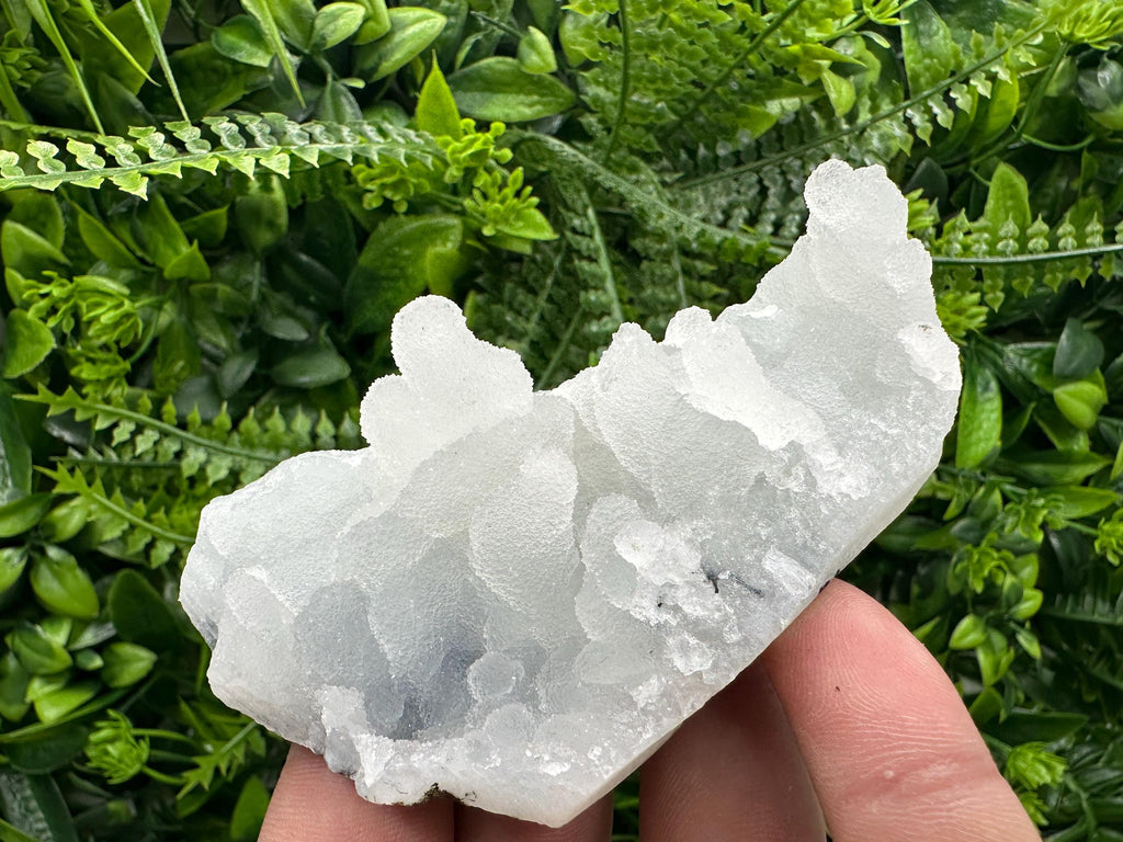 Natural Chalcedony Specimen: India Crystal, Rare Home Decor (10/6/3.5 cm)
