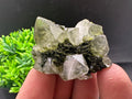 Rare Green Epidote with Quartz Crystals: Eastern Anatolian Decor