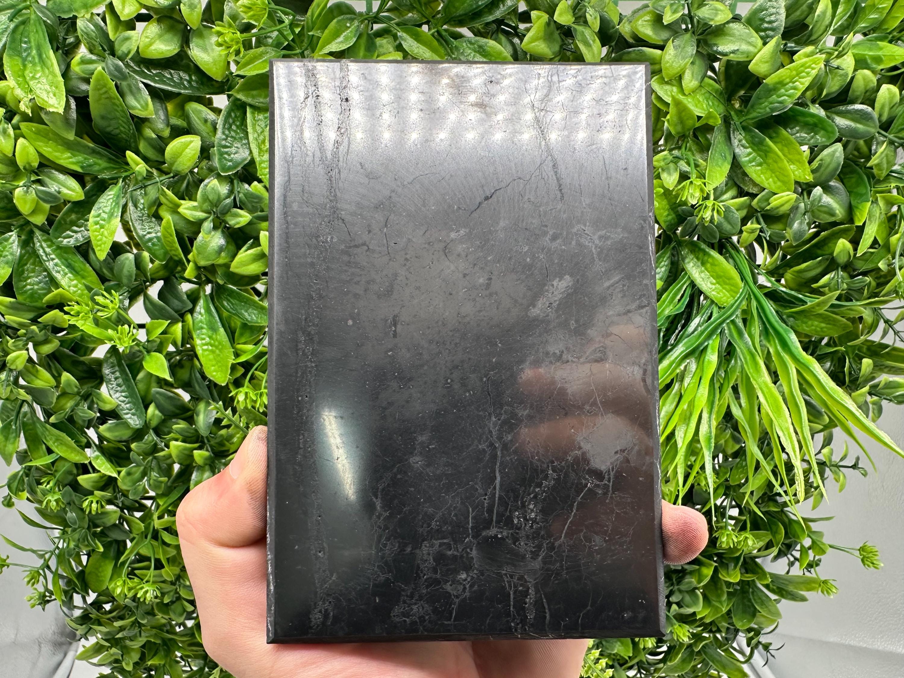 Polished Shungite Tile: Karelian Protection Plate (15/10cm)