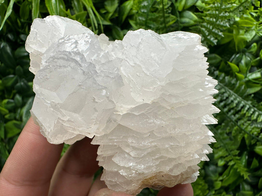 Fluorescent Mangano Calcite with Quartz, Rhodopes Bulgaria