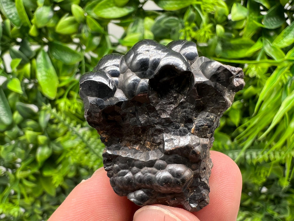 Moroccan Black Botryoidal Hematite Specimen: Chakra Reiki Crystal