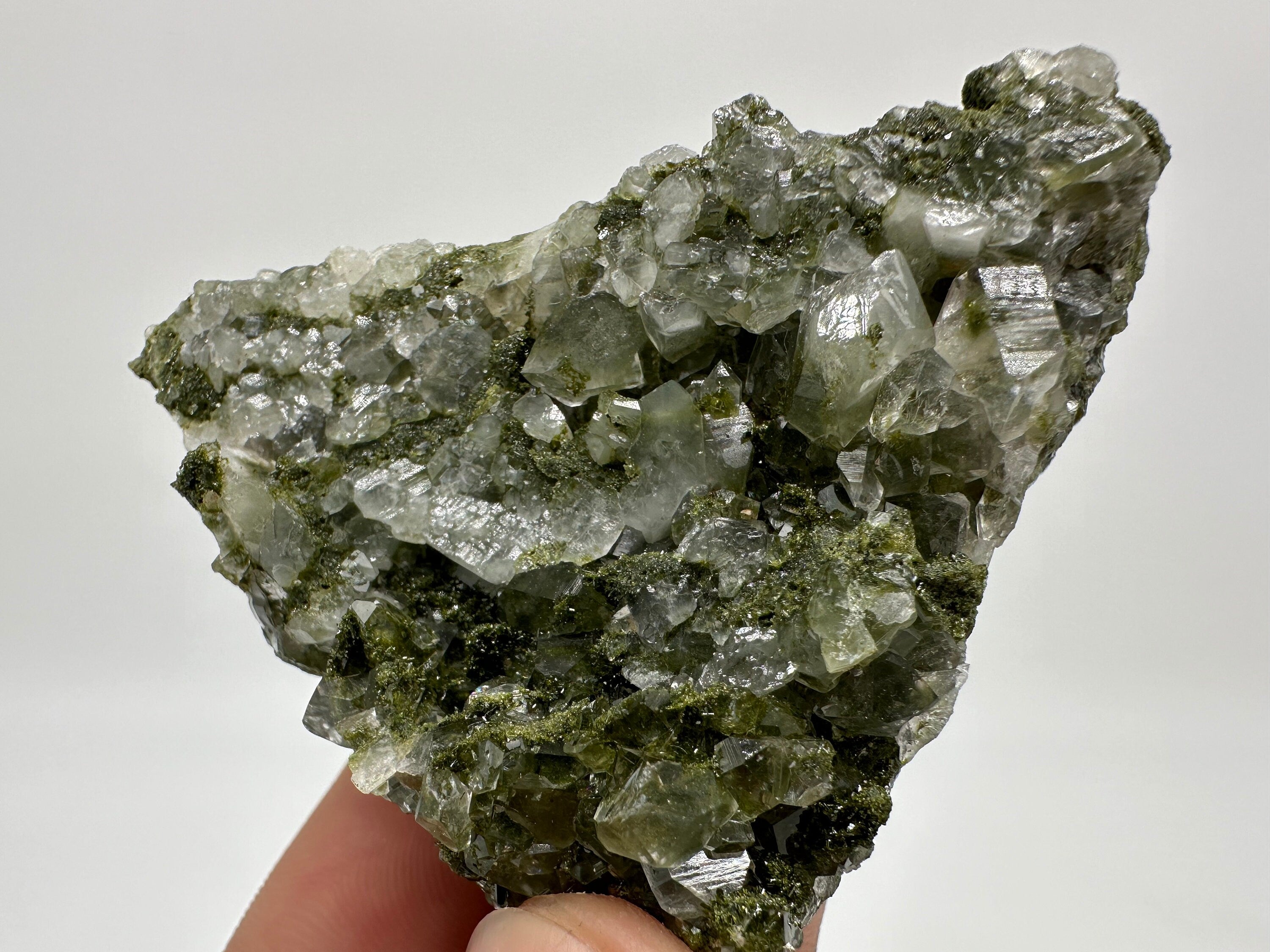 Rainbow Epidote with Quartz, Hakkari Turkey Mineral Specimen