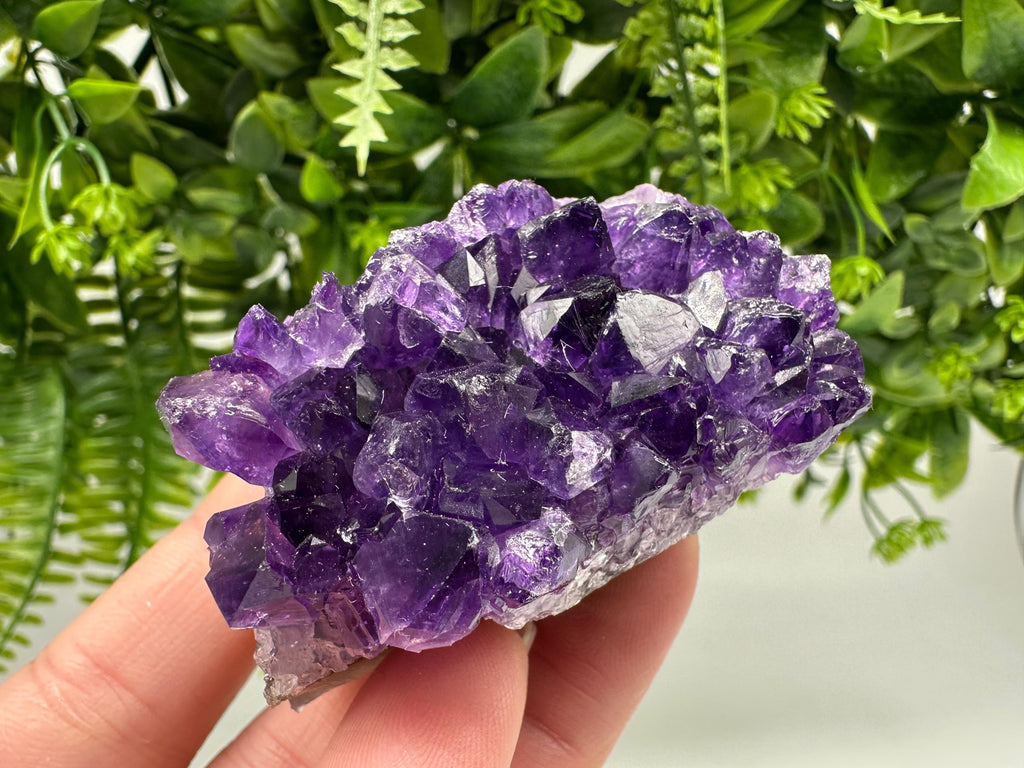 Uruguay Amethyst Crystal: Purple Quartz Home Decor, Energy Stone