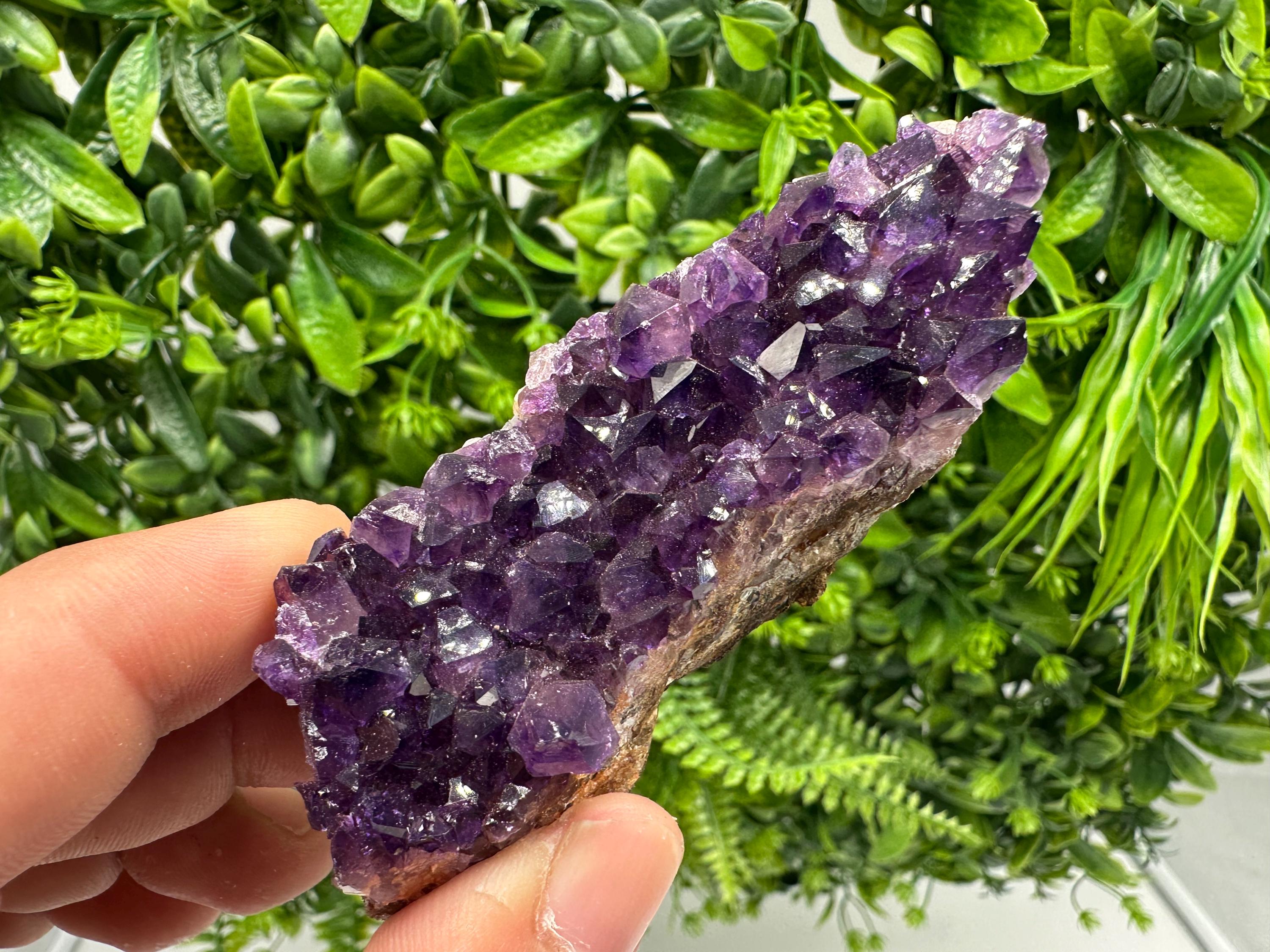 Uruguay Amethyst Crystal: Purple Quartz Phantom, Energy Decor