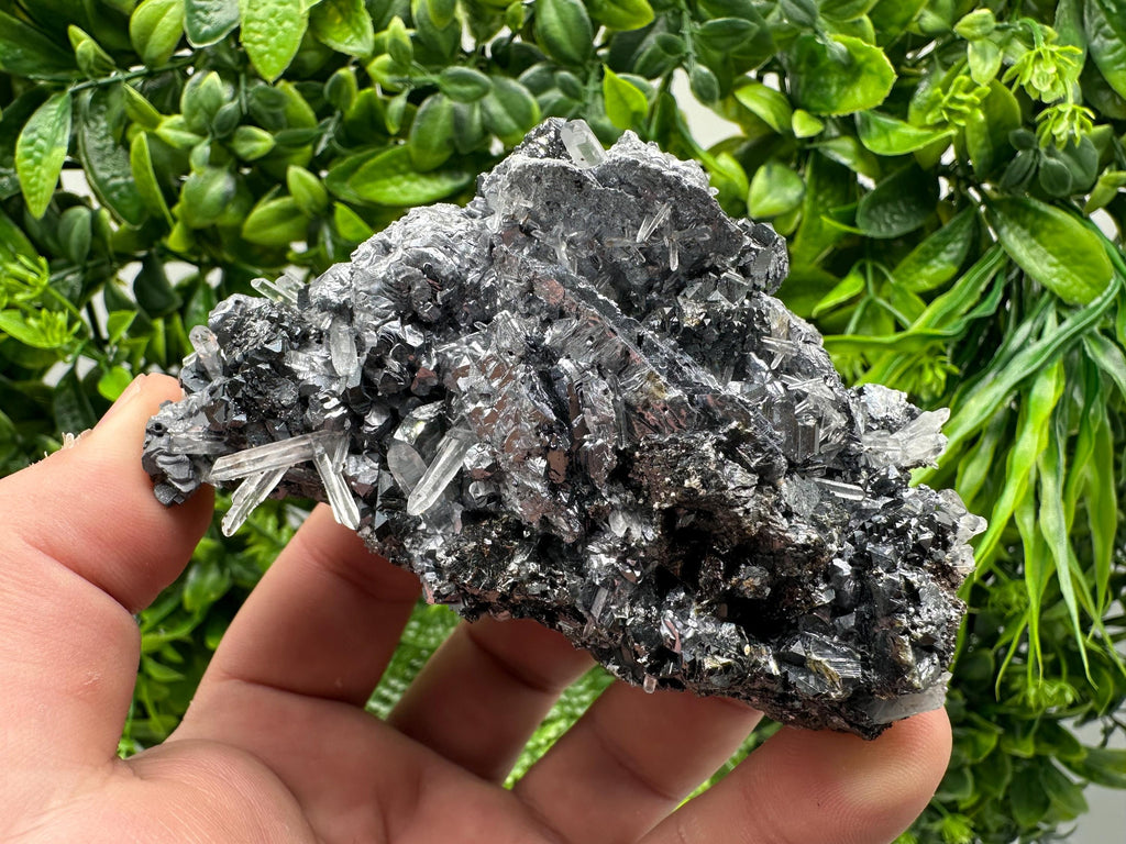 Amazing Galena spinel law on Quartz whit Siderite,from Krushev dol mine,Bulgaria,natural,collection mineral specimen,home decor crystal,souv