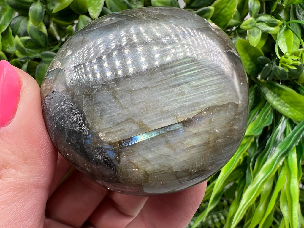 Polished Labradorite Crystal Decor Slab: Rainbow Multifire Stone
