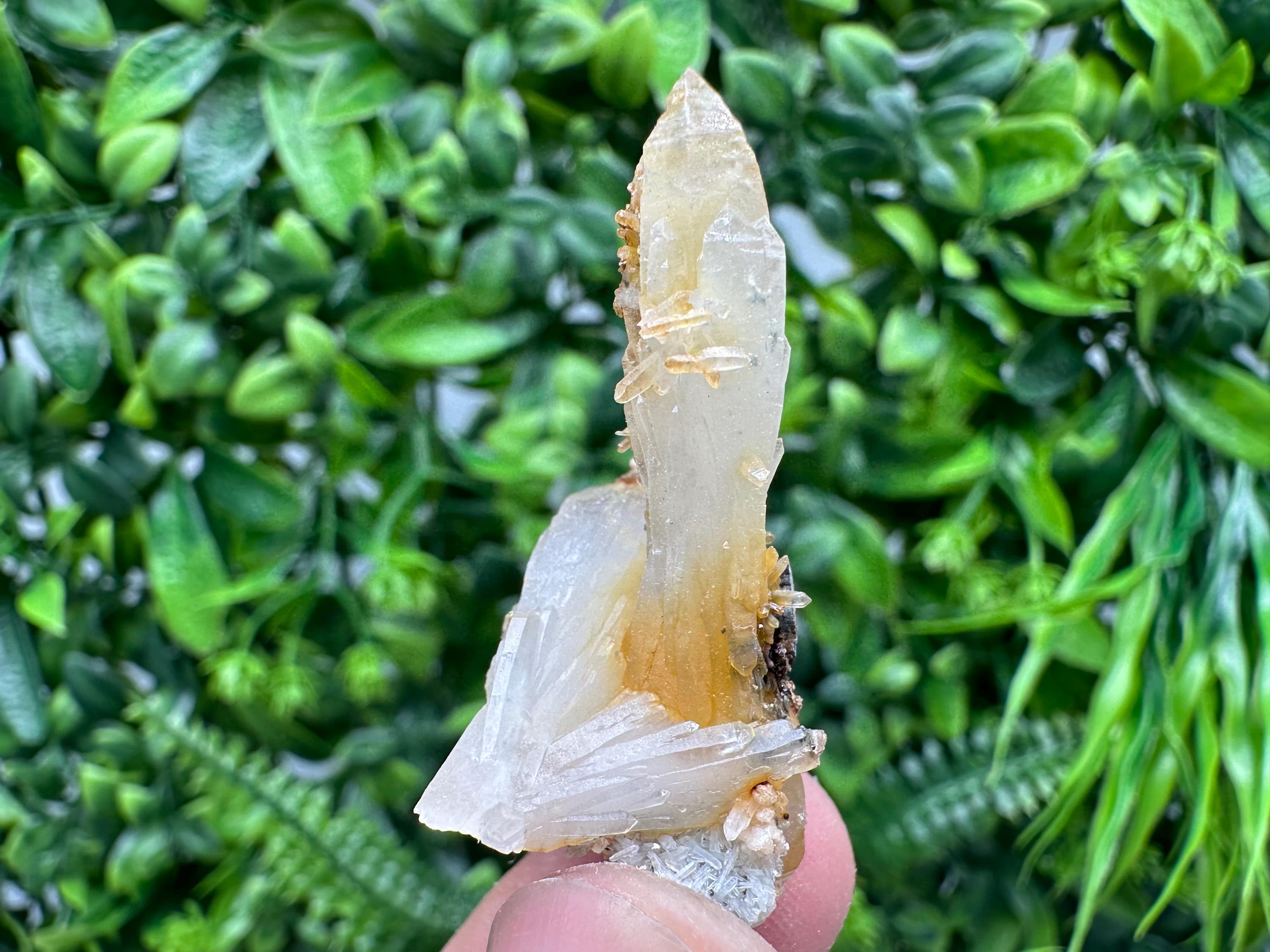 Quartz with Limonite, Iron Oxide Mineral Specimen