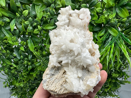Calcite on Aragonite: Djurcovo Mine, Bulgaria Crystal