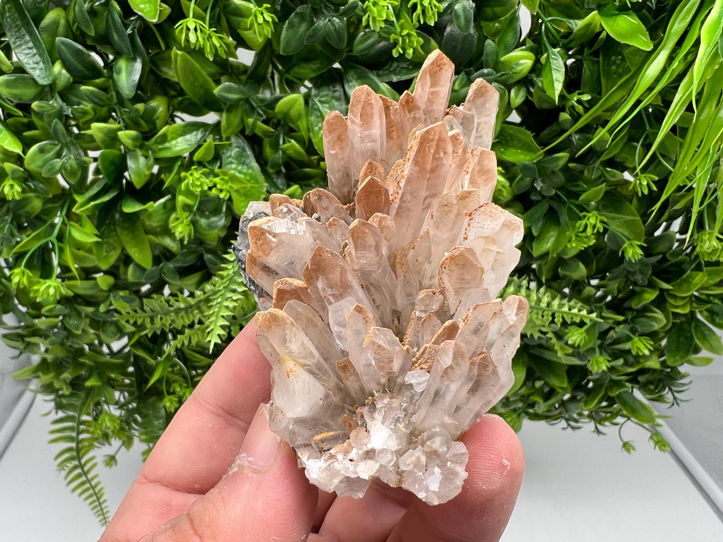Stunning Quartz covered with iron oxide limonite natural minerals souvenir crystal home decor stone collection minerals September 9th Mine