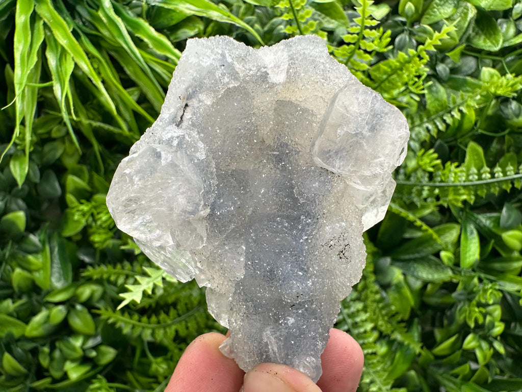 Apophyllite Stilbite on Chalcedony, India Crystal Specimen (6/6/3 cm)