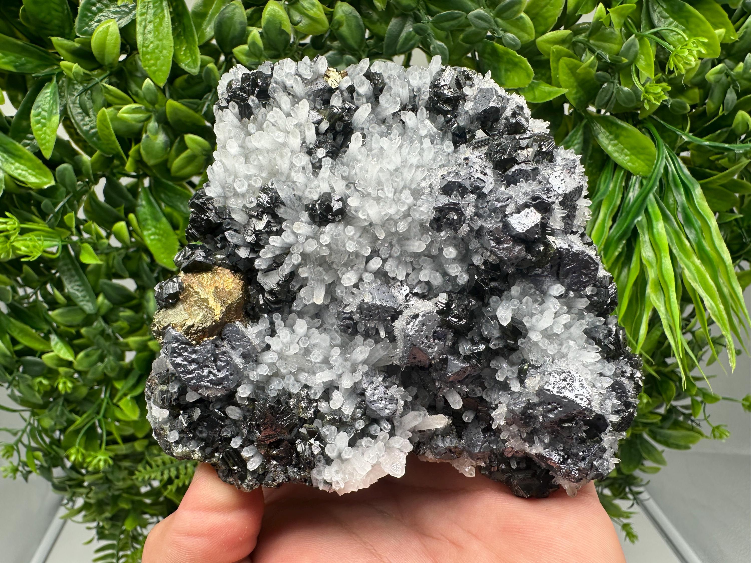 Galena Sphalerite Pyrite Mineral Specimen, Krushev Dol Mine, Bulgaria