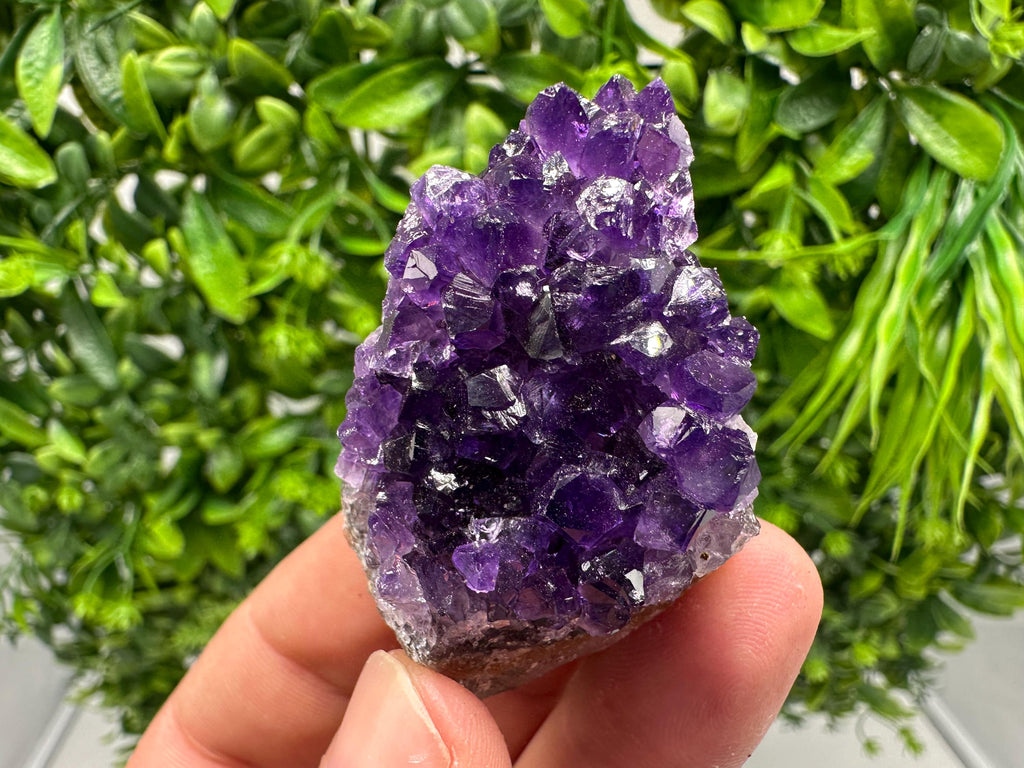 Uruguay Amethyst Cluster, Natural Purple Crystal, Home Decor