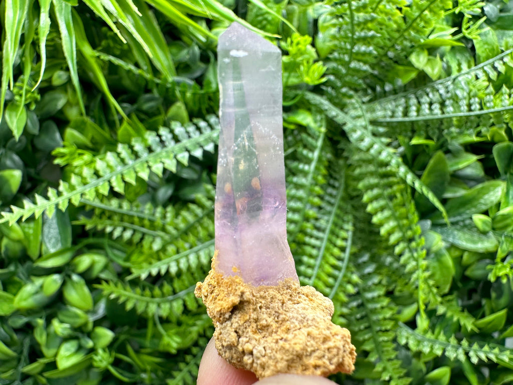 Amethyst Phantom Quartz Crystal, Chalcedony & Chlorite Inclusions