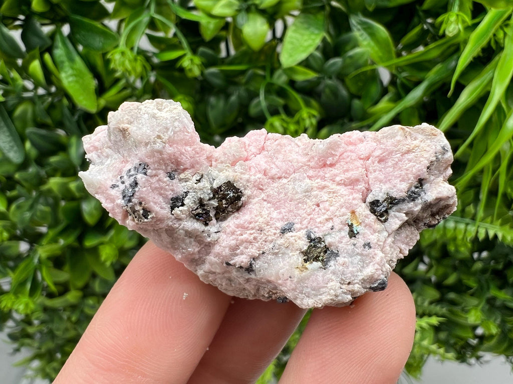 Beautiful Rhodochrosite perfect pink colour Starnica Mine Davidcovo Bulgaria natural minerals souvenir crystal gift home decor stone gift