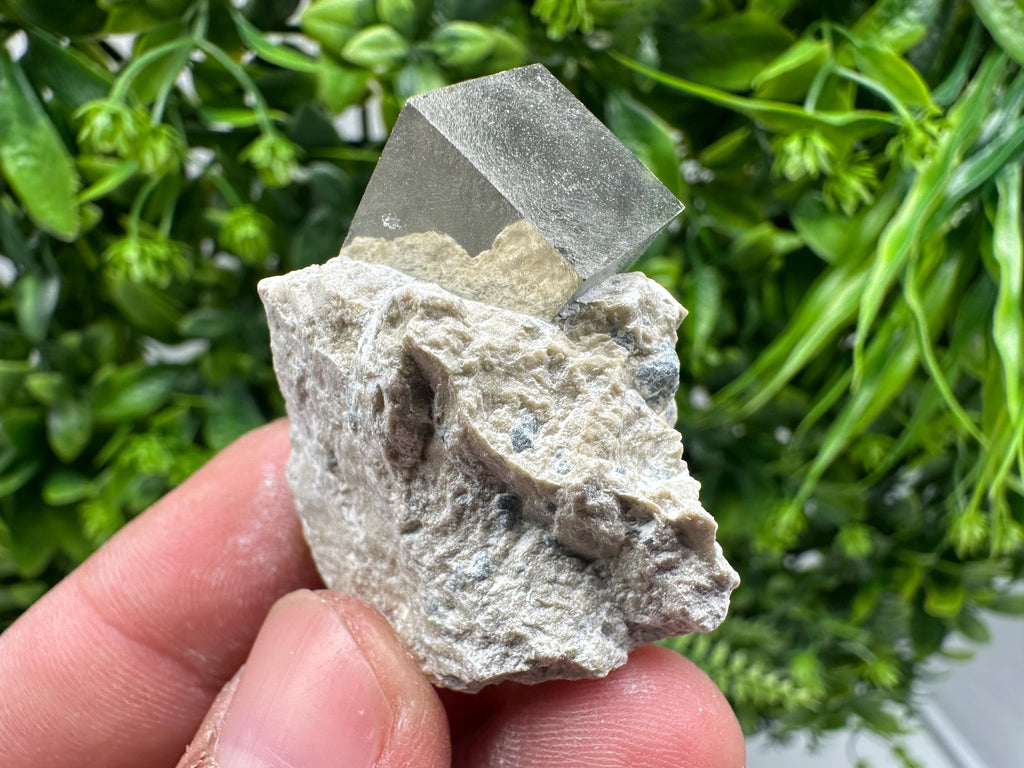 Large Pyrite Cube on Matrix, Navajun Spain, Home Decor Stone