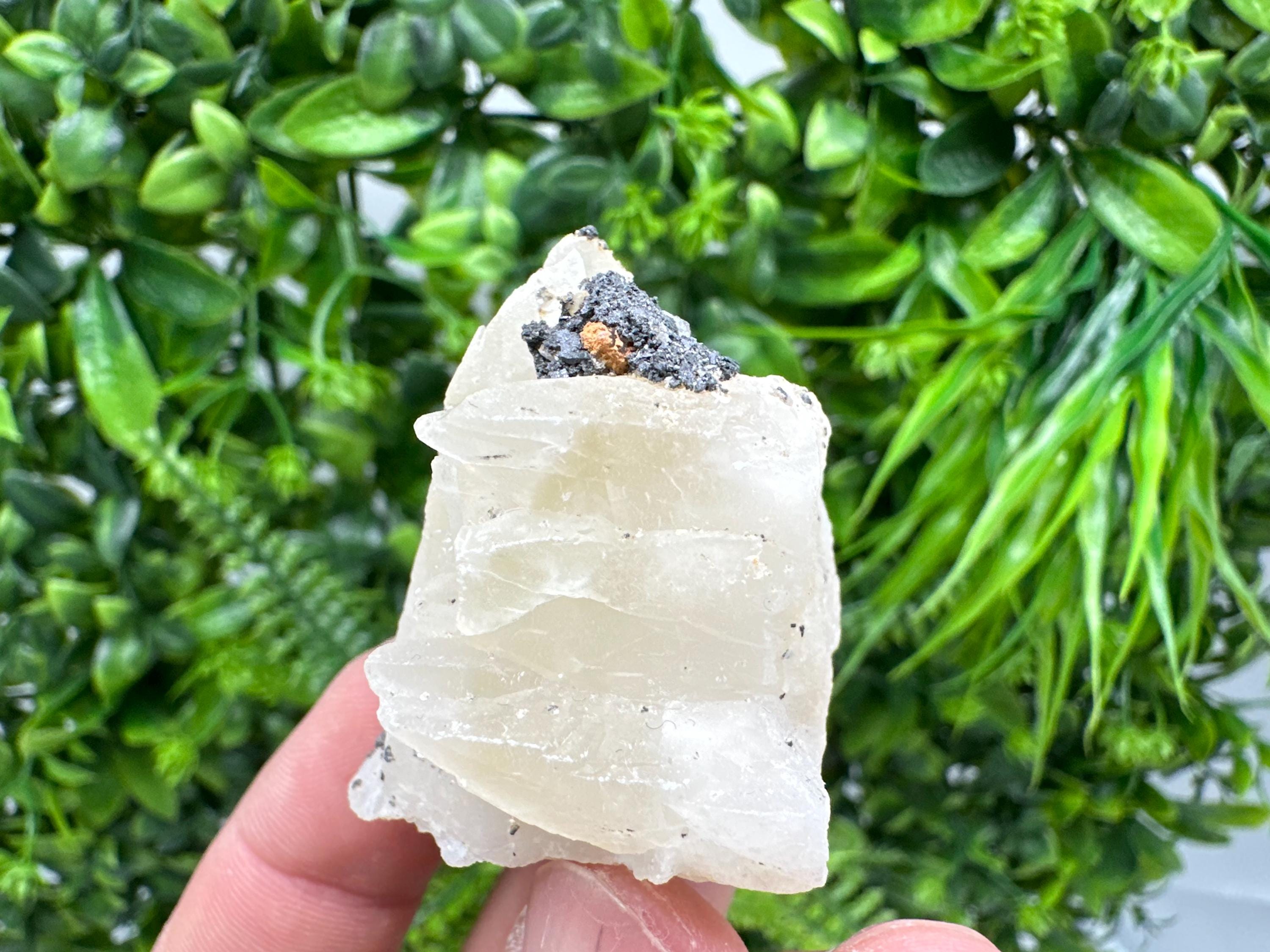 Calcite on Aragonite: Djurcovo Mine, Bulgaria Crystal