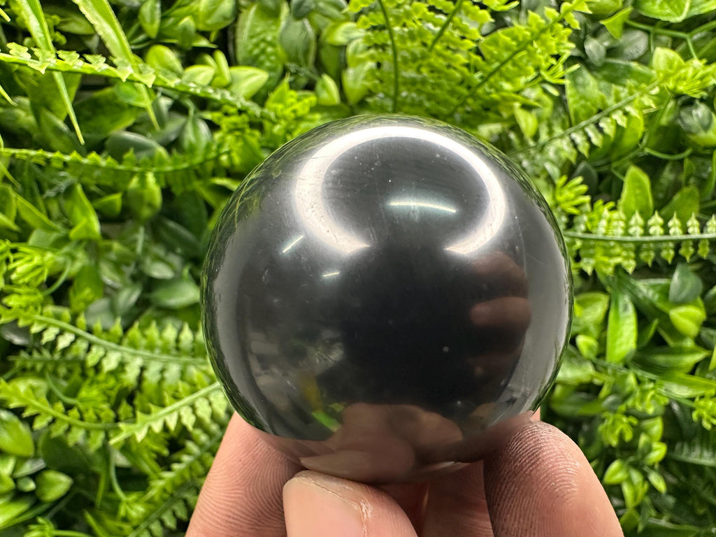Shungite Sphere 5cm: Polished EMF Protection Crystal