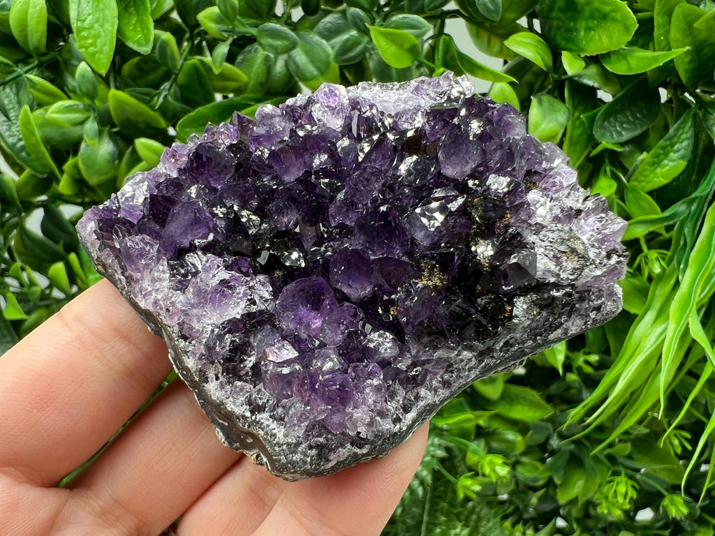Uruguay Amethyst Crystal: Purple Quartz Home Decor, Energy Stone