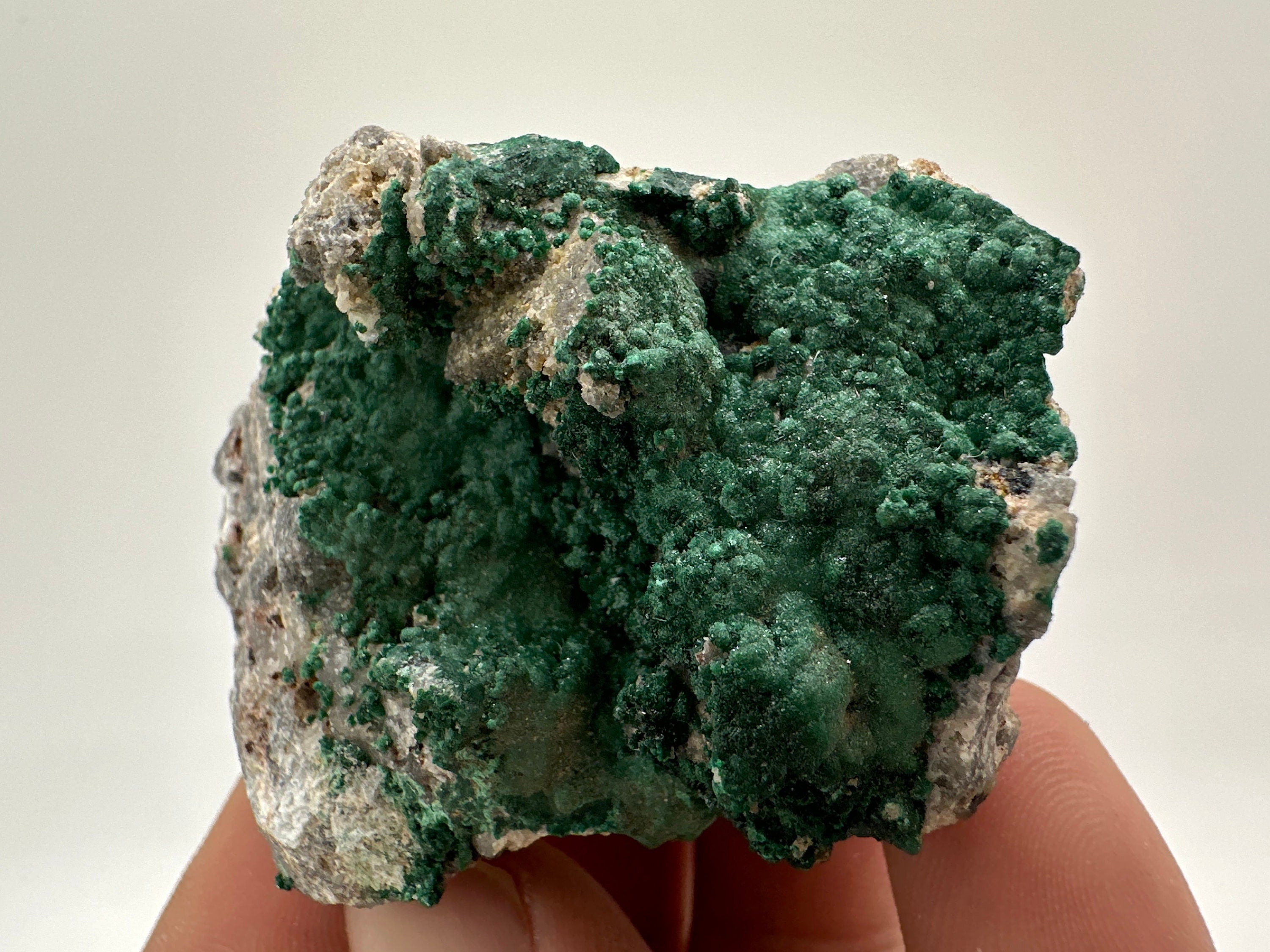 Green Polished Malachite Crystal from Congo, Mineral Specimen