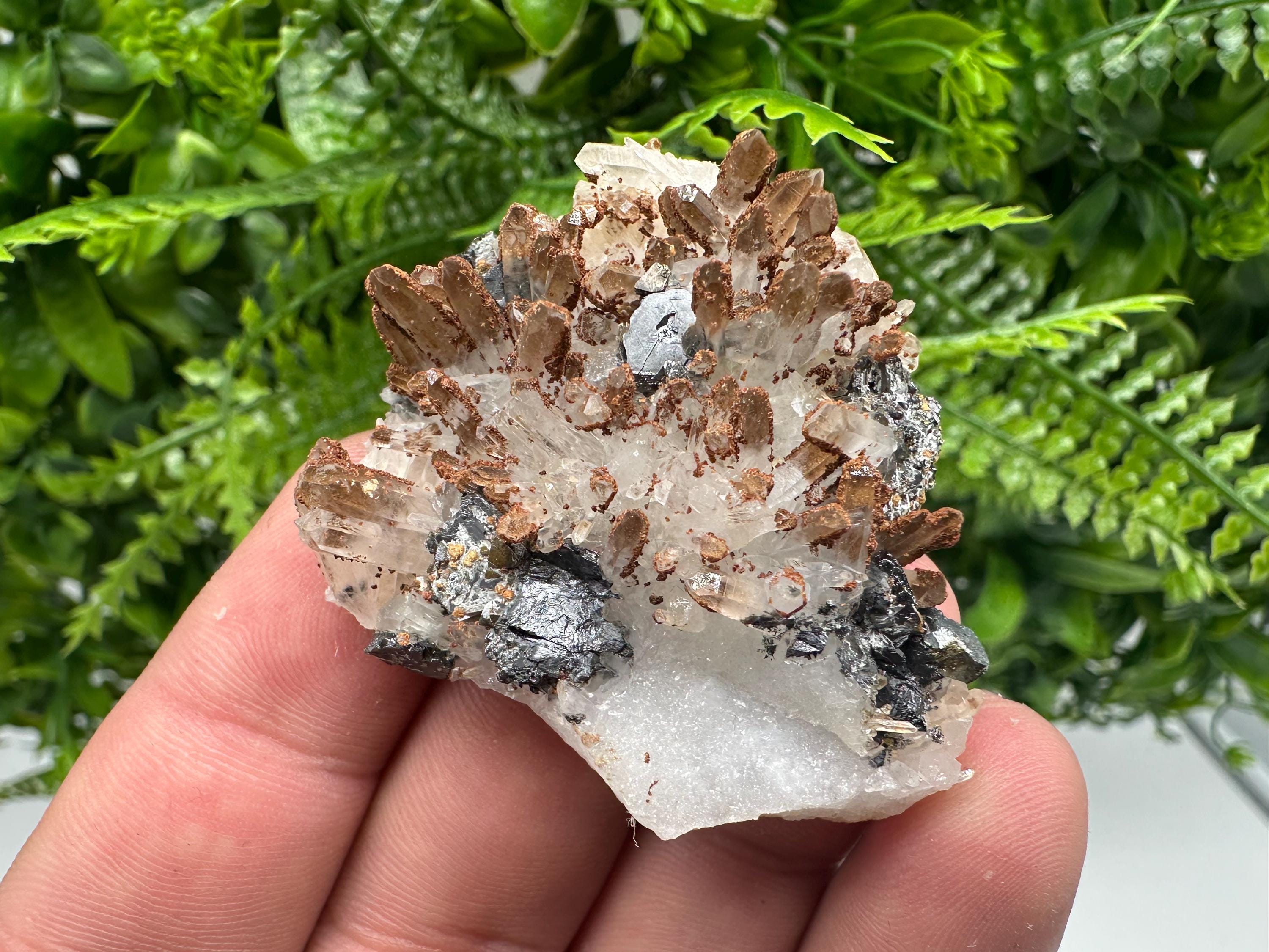 Quartz Sphalerite Siderite Specimen: Bulgaria Home Decor Stone