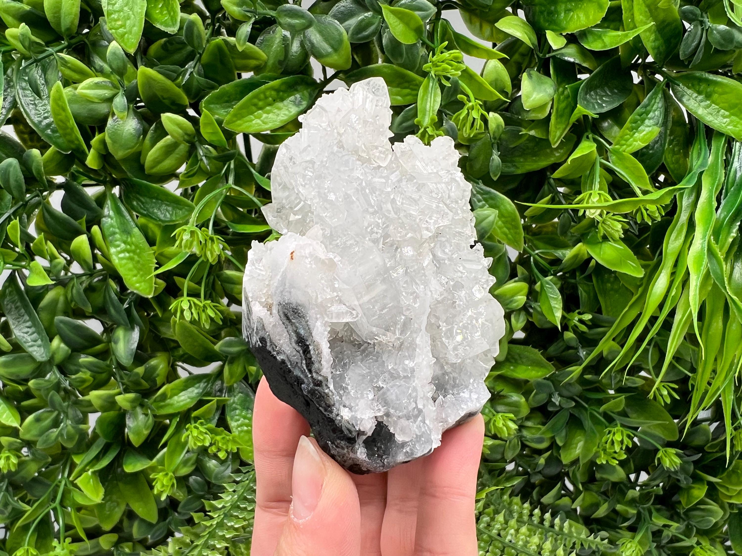 STUNNING Transparent Apophyllite on Chalcedony, natural, collection minerals specimen, India Minerals, Crystal, Stone Mineral Specimens India