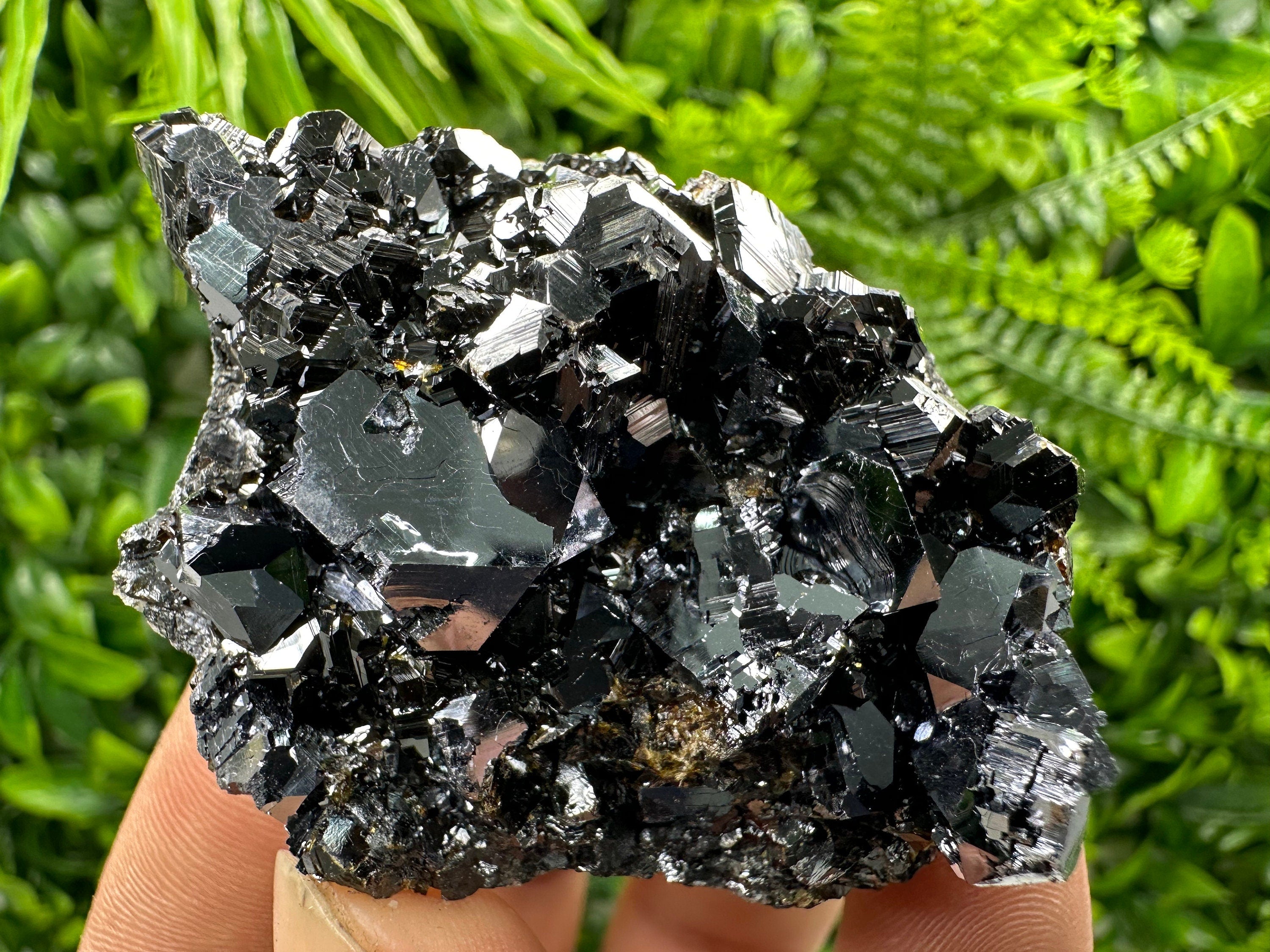 Shiny Galena with Black Sphalerite: Natural Mineral Decor (6/5/4cm)