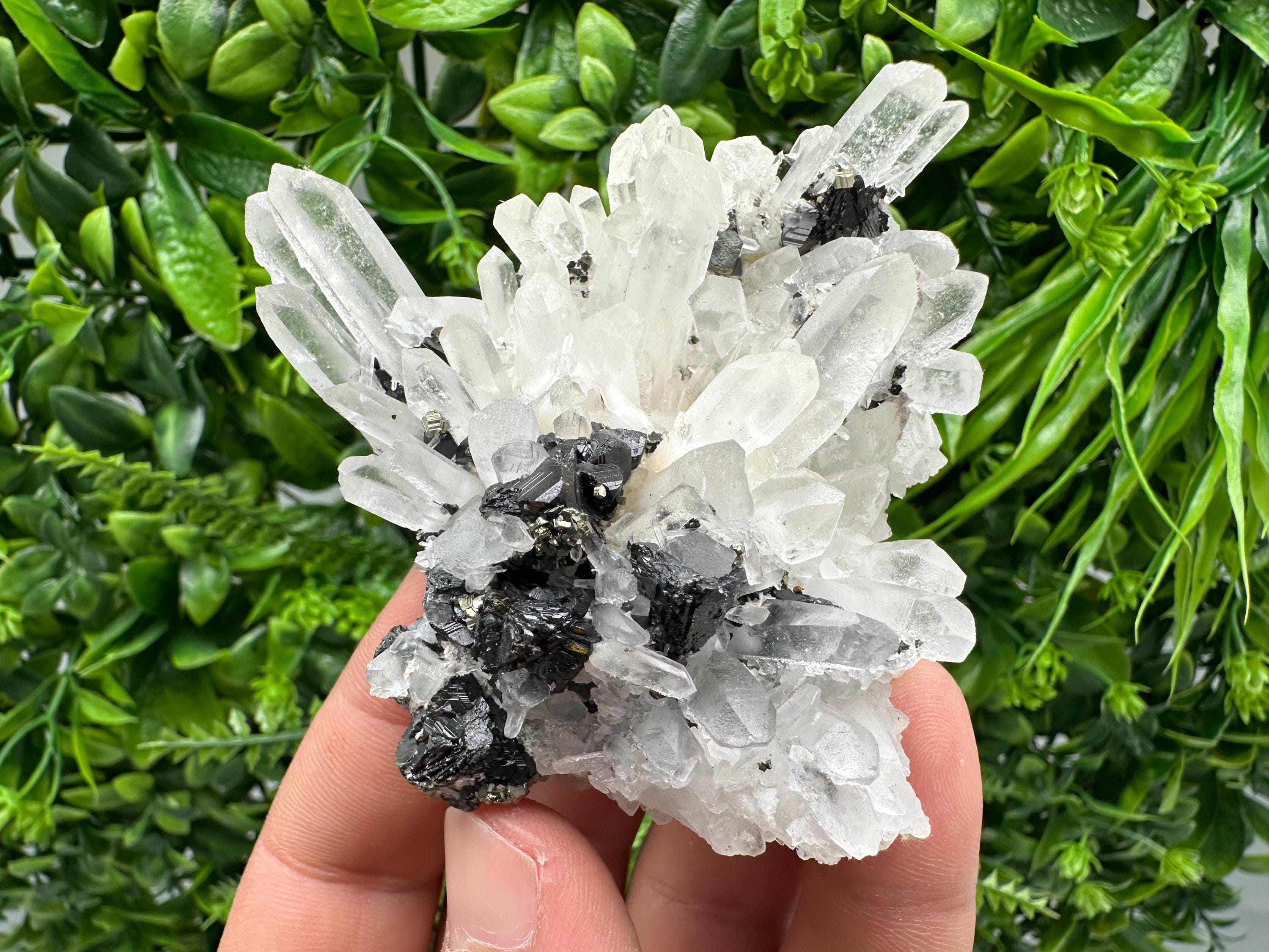 Quartz Sphalerite Pyrite Mineral Specimen, Madan Bulgaria