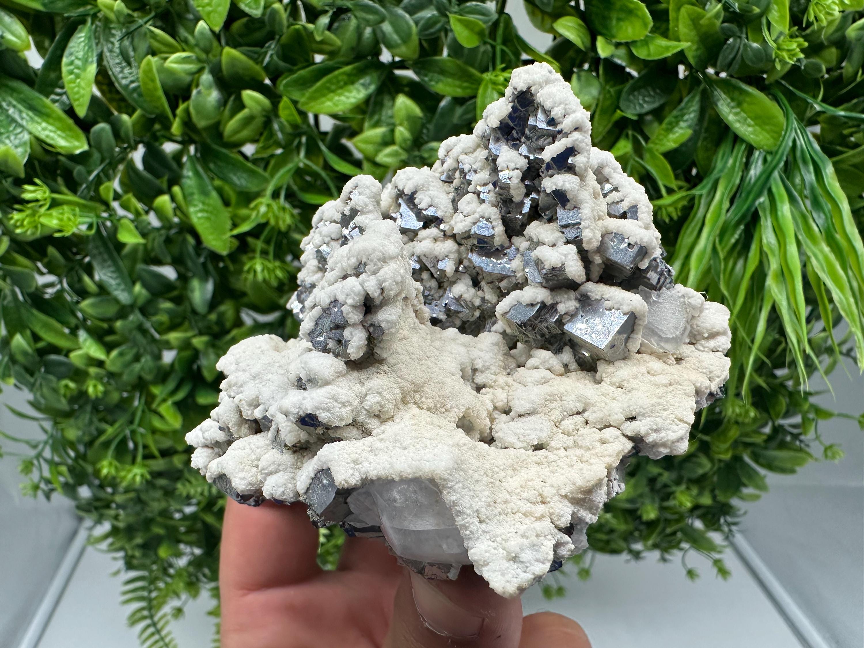 Stunning Galena whit Dolomite from Krushev dol mine,Madan,Bulgaria,natural,collection mineral specimen,Home decor stone,rare crystal,Gift