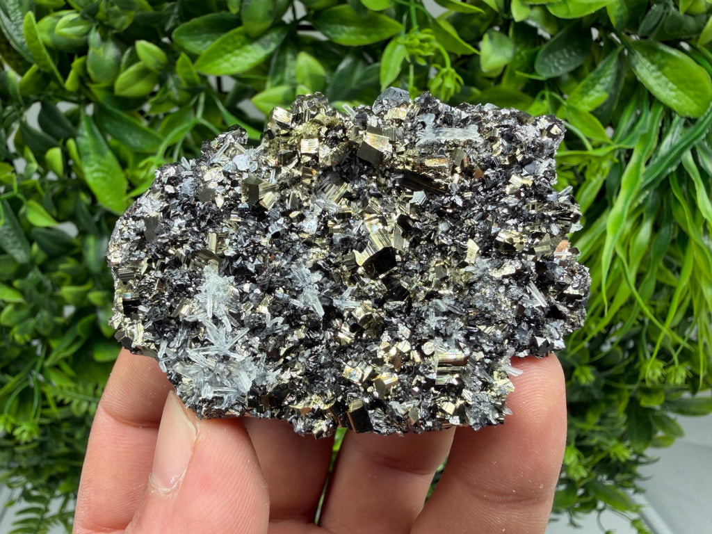 Pyrite Sphalerite Quartz  Mineral Specimen, Krushev dol Mine